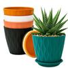 6.3 Inch Flower Pots for Home Decoration, Indoor Plant Pots, Gardening Pots for Plants, Plastic Flower Pots for Garden Plants (5 Colors)