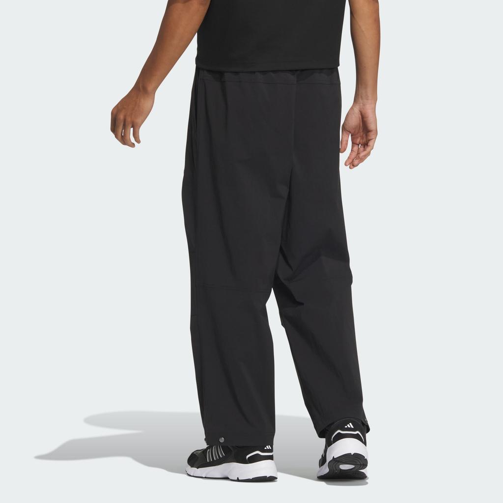 Adidas Verbiage Mid-Rise Straight-Leg Casual Pants Men Bottoms Black JN9458