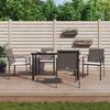 VidaXL Garden Dining Set 5 Pcs Cushions Wicker Steel 3186957
