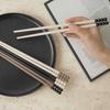 2 Pairs Chinese Chopsticks Sturdy Kitchen Utensil Alloy Noodles Sugar-coated Haws Chopsticks Practical Daily Use Alloy