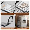 Foldable Hanging Clothes Drying Rack Extendable Balcony Stainless Steel Radiator Clothes Dryer Rack for Hanging Clothes Shoe