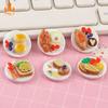 Resin Breakfast Combination Platter Colorful Kitchen Accessories for 1:12 1:8 1:6 Dollhouse