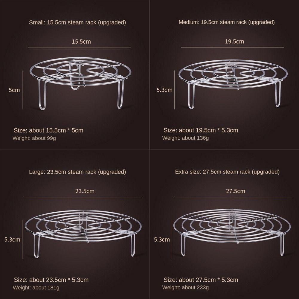 Durable 304 Stainless Steel Tray Stand Pot Steaming Steamer Rack Steamer Shelf Cookware