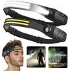 LED Sensor Headlamp USB Rechargeable Headlight for Fishing Lantern Led Head Torch Camping Search Light Head Flashlight