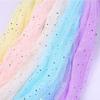 100*160CM Star Moon Mesh With Sequin Dot Soft Gauze For Clothing Bow Table Cover Wedding Birthday Party Decoration Supplies