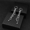 Stainless Steel Punk Long Chain Women Ear Clip K-pop Ear Cuff Korean Style Earring Men Stud Earring