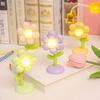 Mini LED Flower Night Light Cute Small Table Lamp Desktop Ornament Bedside Bedroom Ambient Lights Children Toy Kids Holiday Gift