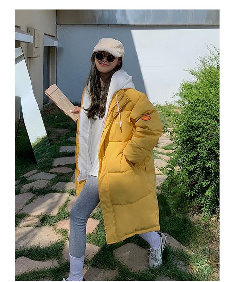 Fake Two Pieces Women Long Winter Short Hooded Big Pocket Coat Puffer Jacket Cotton Padded Parkas Warm Outwear Overcoat 7 Colour