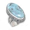 Republic Larimar Gemstone 925 Sterling Silver Jewelry Ring Size 10
