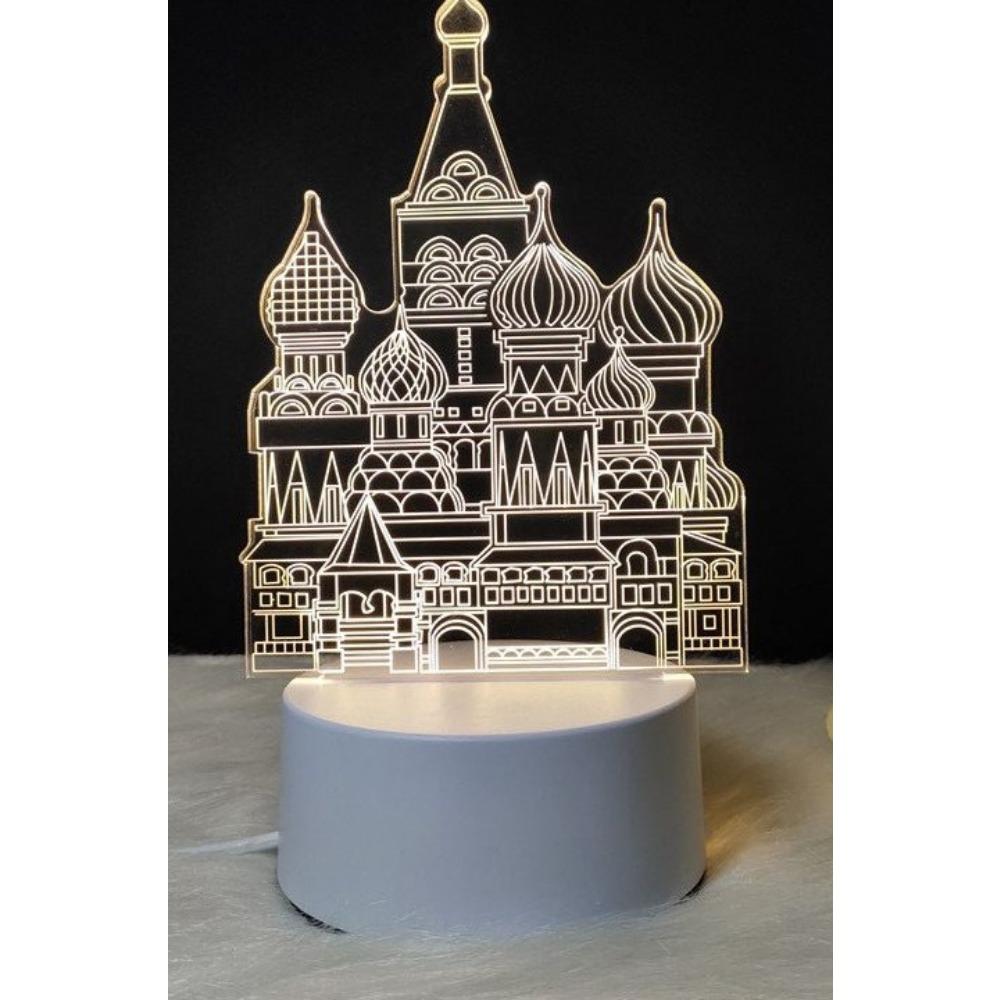 Creative Led Night Light Usb Plug Night Light Monochrome Bedside 3d Night Light