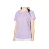 Solid Round Neck Running Short Sleeve T-Shirt Women Tops Lilac-Purple 23500508-562