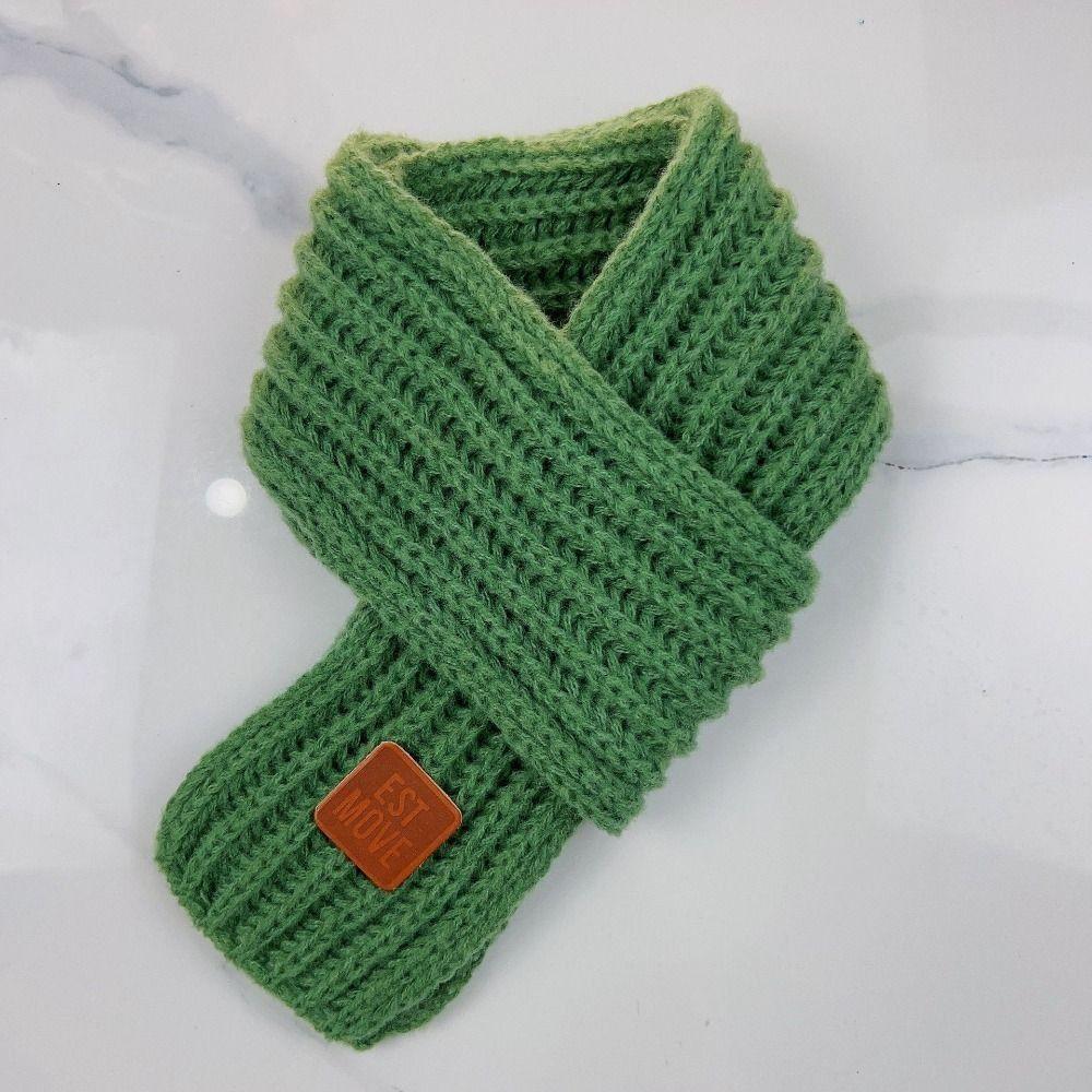 Baby Boys Girls Outdoor Soft Kids Scarf Neck Warmer Warm Knitted Scarf