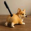 Puppy Butt Pen Holder Silly Smile Dog Pen Stand Practical Desk Organizer Corgi Gift for Dog Enthusiasts
