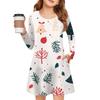 Christmas Day Girls' Long Sleeve Dress - Color Pocket Dress
