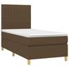 VidaXL Slat Bed Base with Mattress and LED, Upholstered Bed, Single Bed, Adult Bed for Interior Bedroom, 3135568