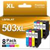 Ink Cartridges 503XL - LASER GENETICS CARRON - Compatible Epson - 8 Pieces - High Capacity - Multi-color