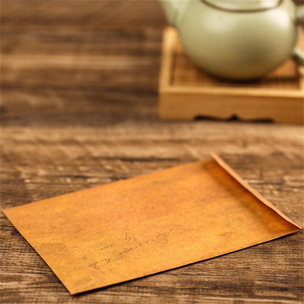 100 Pcs Old Design Paper Envelopes Kraft Papers Envelopes Aged Blank Envelopes for Greeting Cards Party Invitations
