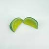 2pcs Artificial Plastic Lemon Slices 1/4 Orange Citrus Fake Fruit Slices Home Tabletop Decoration Advertising Photography Photo Props