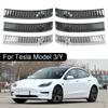 Car Door Edge Protector 2Pcs Car Accessories Auto Rear Bumper Foot Plate Rear Trunk Sill Guard Cover For Tesla Model 3/Model Y
