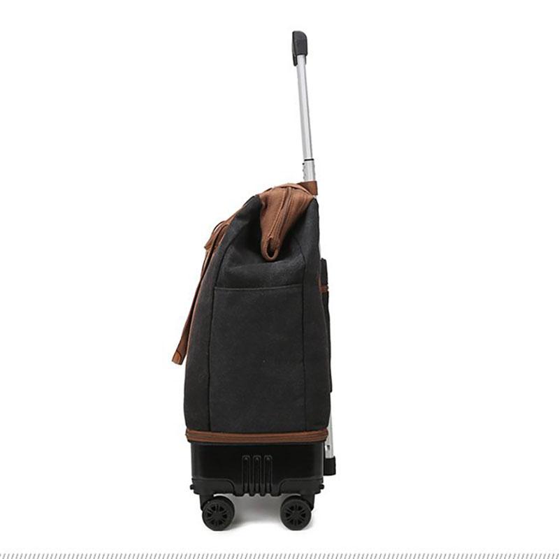 New Trolley Bag Detachable Universal Wheel Luggage Folding Storage Boarding Bag Expandable Suitcase Check-in Bag