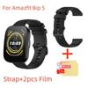 Watcband For Amazfit Bip 5 Bip5 Strap Smart Watch Silicone Bracelet Band Screen Protector Film