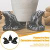 3Pcs Animal Planter Pot Feet Weatherproof Indoor Outdoor Turtle Frog Dog Shape Flowerpot Holder