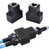 Charger Ethernet Network Cable RJ45 Splitter Plug Adapter Connector 1 To 2 LAN
