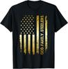 God Family Steelers Pro Us Flag Shirt Father's Day Dad Gift T-Shirt