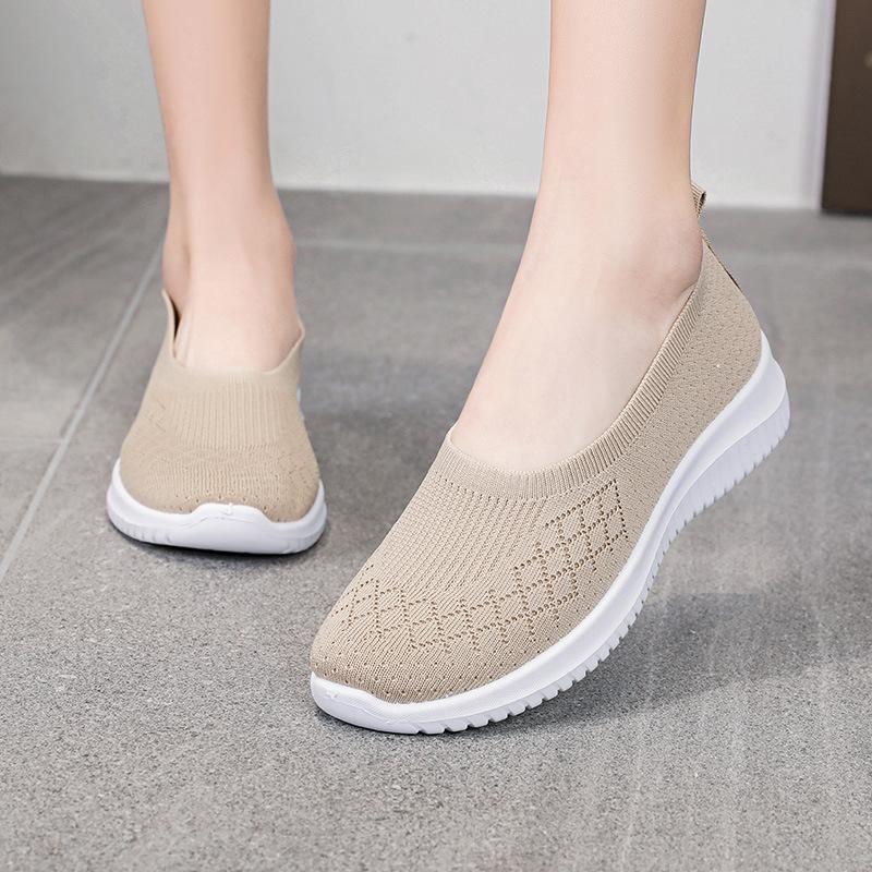 Women Shoes Women Flats Shoes Soft Color Slip On Flat Shoes Ballet Flats Comfortable Ladies Shoe Mesh Zapatos Mujer