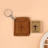Christian Bible Spanish Pendant Keychain Bag Car Hanging Key Ring Birthday Gift