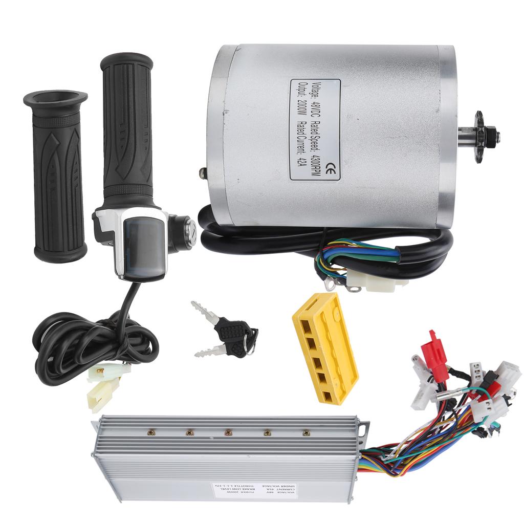 48V 2000W Electric Brush Motor with Controller Kit E‑Bike Conversion Accessory Set