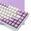 XVX Keycap 165 Key Pudding Keycap PBT Transparent Keycap Cherry MX Gateron Switch Keyboard OEM Profile Keycap (Purple/White)