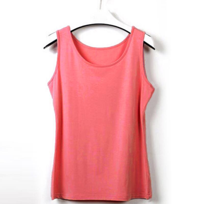 Sleeveless Sexy Vest Women Solid Color Thin Camisole Ladies Round Neck Summer Straps T-shirt