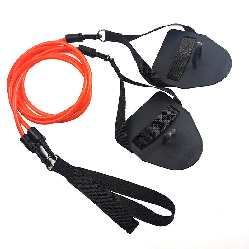 Professional Simulation Swimming Exercise Land Arm Strength Work Out Fitness Resistance Band Hand Webbed Paddle Swimming Forging