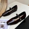 Soft Sole Heel Square Head with Mary Jane Shoes Women's 2025 Evening New Single Shoes Low Skirt Autumn Retro Small Gentle Wind