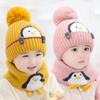 Penguin Baby Hat: Warm Velvet Knit for Autumn & Winter
