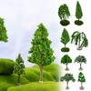 Green Micro Garden Flower Tree Accessories Scene Model Toy Miniature Landscape Trees