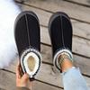 2025 New Thick-soled Winter Velvet Thickened Snow Boots, Ethnic Style One-pedal Lazy Shoes, Bag Head and Half-drag Cotton Shoes