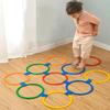 Plastic Outdoor Sport Toys Lattice Jump Ring Set Game Parent Child Interactive Early-education Teaching Aids Physical Training Toys
