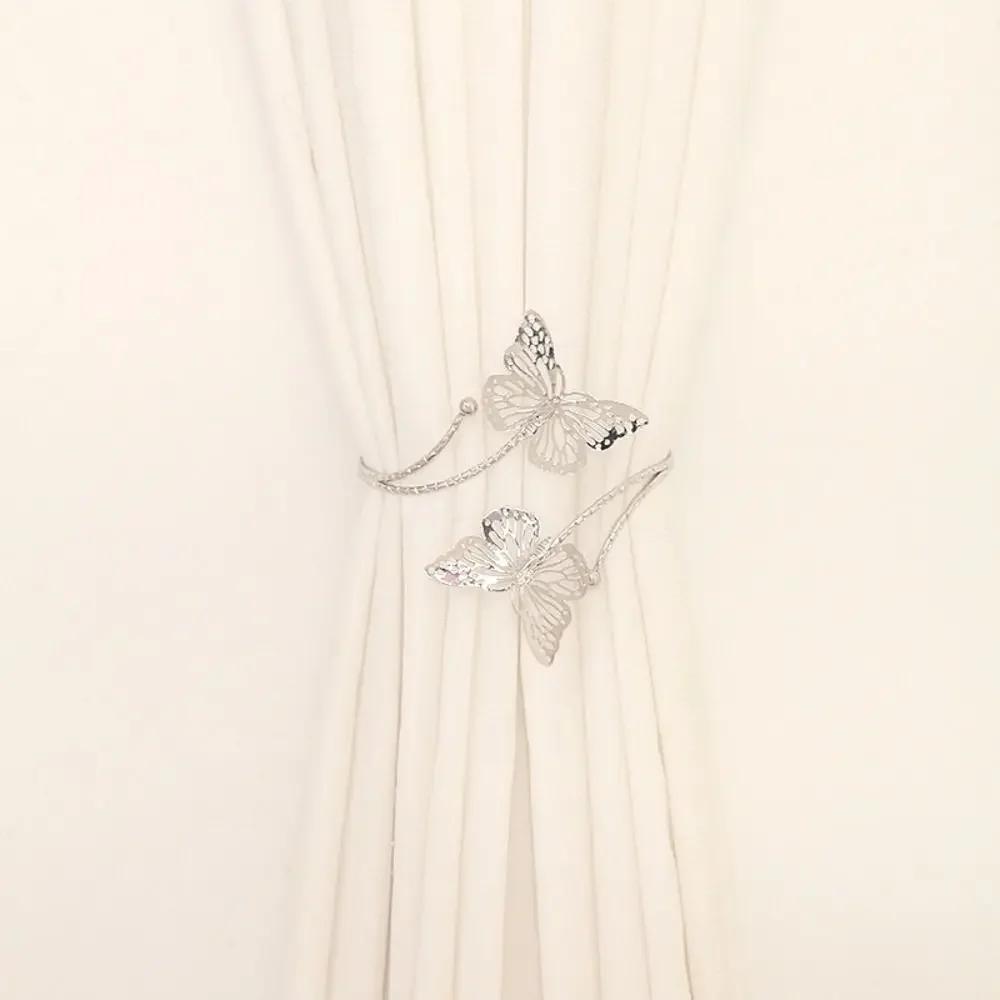 Metal Butterfly Curtain Strap Beautiful Curtain Clip Tie Back Buckle Clip Exquisite Light Luxury Curtain Holder Curtain Binding
