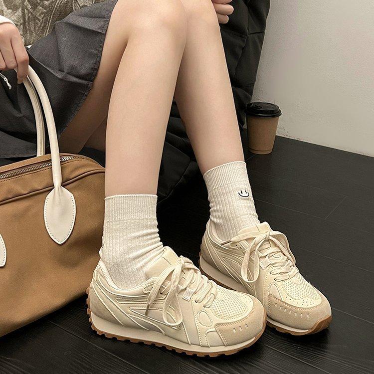 Winter Warm Retro Versatile Platform Forrest Gump Sports Shoes Women's 2024 New Autumn Lightweight German Training Casual Shoes Women