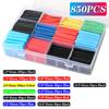 127-1060 Pcs 2:1 Heat Shrink Tube Shrinking Assorted Polyolefin Insulation Sleeving Wire Cable Sleeves Wrap