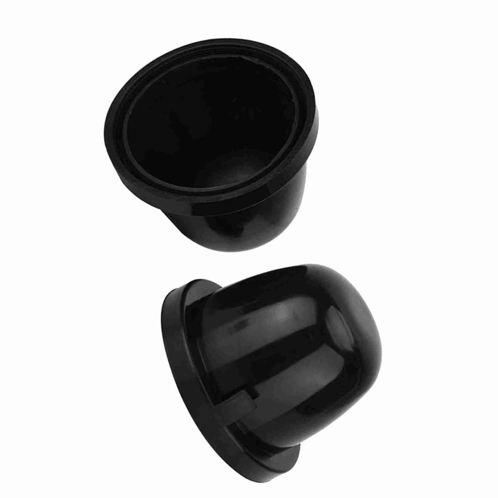2Pcs 85mm Black Rubber Car LED Headlight Dust Cover Housing Seal Cap Waterproof