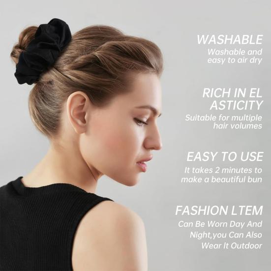 1/2Pcs No Heat Hair Curler Women Overnight Sleeping Hair Curling Scrunchie Soft Hair Roller Headband Long Medium Hair Curls Styling Tool