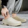 Fashion Winter Men's Slippers Plus Velvet Warm Water Proof Light Kitchen Chef Shoes Wear-resistant Work Slipper Home Mans Soft Sole