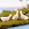 3Pcs Miniature Goosey Resin DIY Landscape Garden Terrarium Figurines Accessories