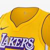 Nike City Edition Basketball Jersey AU Player Version 2019-2020 Los Angeles Lakers Men Tops Yellow AV4583-728