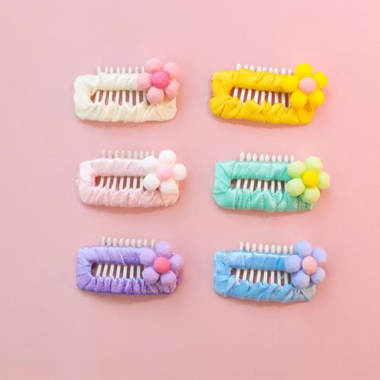 Pet Hairpin Handmade Colorful Cartoon Ultra-Light Easy-wearing Decorative DIY Flower Dog Cat BB Clip