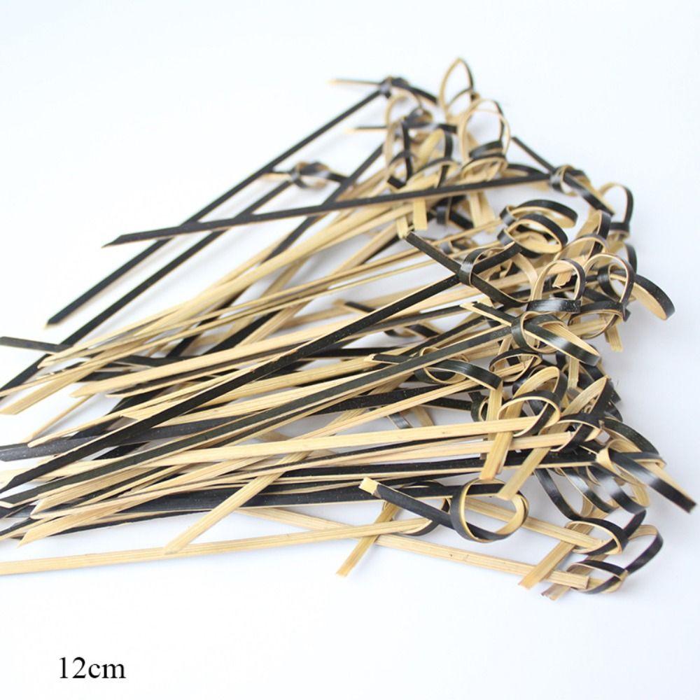100pcs Bar Tool Bamboo Knot Disposable Bamboo Knot Skewers Household Fruit Forks
