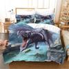 3pcs Bedding Sets 3d Dinosaur World Tyrannosaurus Rex Kids Child Microfiber Polyester Bed Duvet Cover Set And 2pcs Pillow Cover